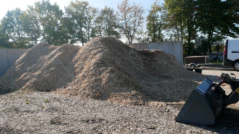 80m³ de paillage peuplier !